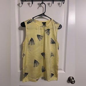 Yellow Ann Taylor Sleeveless Top